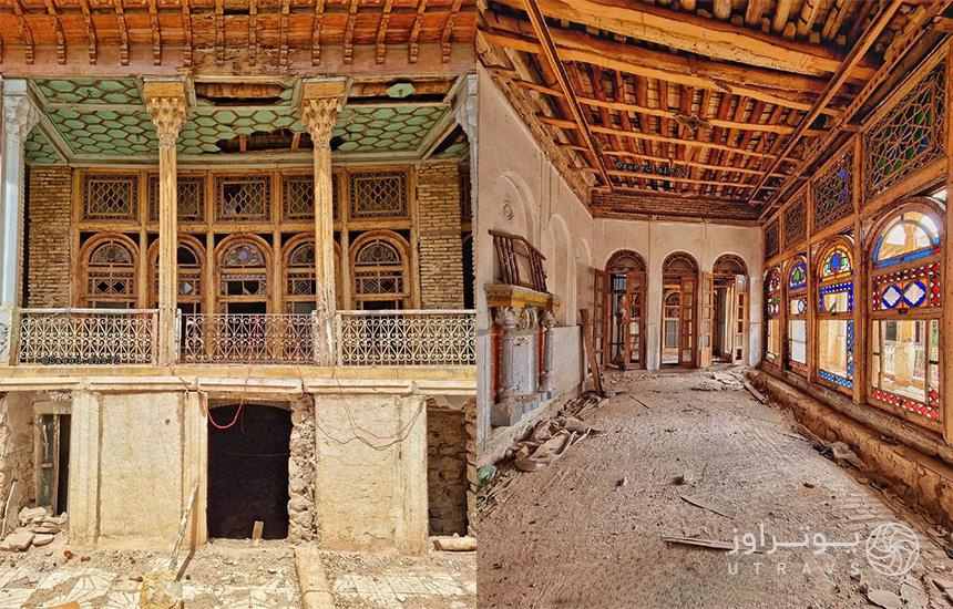 خانه تاریخی حکیم‌السلطنه شیراز در حال مرمت